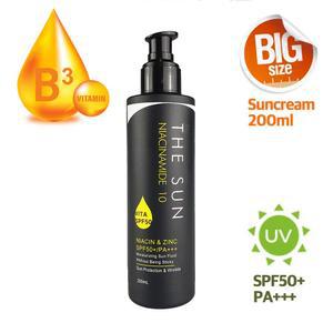 여자 남자 군인 끈적임없는 선크림 대용량 200ml 선블록 로션