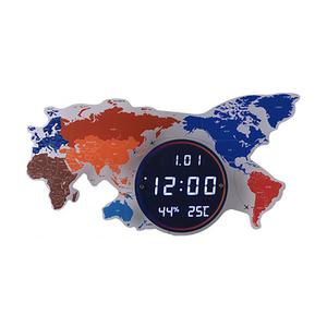 플라이토 세계지도 인테리어 LED 벽시계 70cm