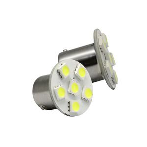 24V S25 BA15D 6LED 국산 무극성 LED 화물차 R5W 전구 벌브/2개1세트