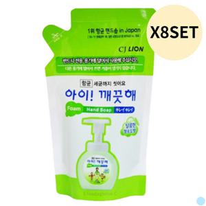 아이깨끗해 거품 핸드 워시 리필 청포도향 450ML X8