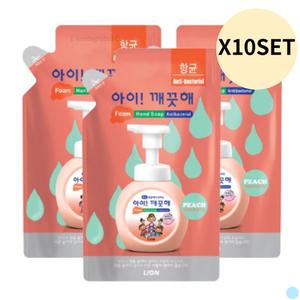 아이깨끗해 버블 핸드 워시 리필 복숭아향 200ML X30