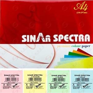 스펙트라 칼라 색지 A4 (분홍 연두 하늘 노랑) 1권  500매