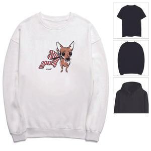 [OFK475PP]flex dog 멋진 강아지 반려견 리본 후드티