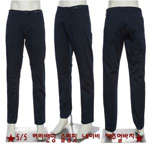[롯데백화점]레노마 S/S 허리밴딩 전체스판 아주편안한 슬림핏 면바지 네이비컬러  RPIP_BP07A EK3653