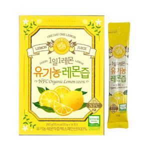 제주농장 1일1레몬 유기농 레몬즙 20g x 14포 1개 / 써클