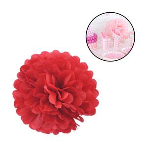 천장 데코 꽃 볼 1p 장식볼 페이퍼 파티 플라워 꾸미기 레드 25cm 모빌 종이 기념일