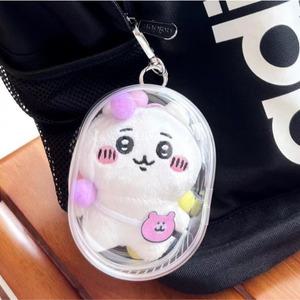 투명 PVC 파우치 10cm 인형 보관 아이돌 솜인형 모루 키링 피규어 이타백 방수 가방
