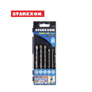 스타렉슨 카바이드 드릴비트 세트 SR-KB653 5PCS 육각 타일 콘크리트 목공 유리 천공 STATEXON