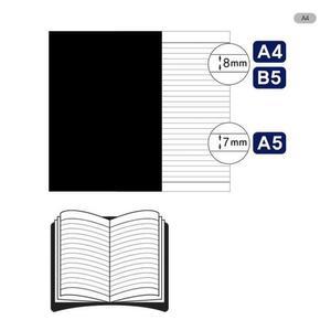 [XB8H787M]블랙노트 A5 80매 옥스포드 유성 필기 수업