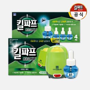 킬파프 리퀴드(액체) 전자 모기향 코드형 세트+리필팩 4개입