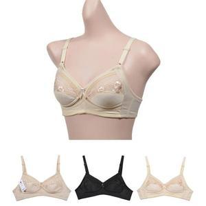 [XBGIH543]비너스 자스민 노와이어 자수 노몰드 풀컵 AA컵