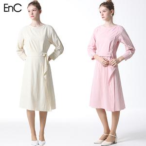 [이엔씨][EnC] 스위트 보트넥 원피스 (택가격 279000원)