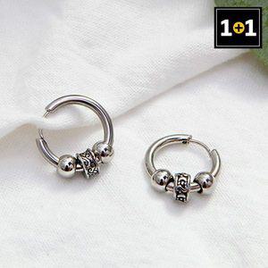 [메리그린] 1+1 써지컬 피어싱 토템 링 2종 택1 (한쪽판매)