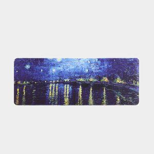 아트 유화 마우스 장패드 80X30CM 별밤 키보드패드 데스크패드