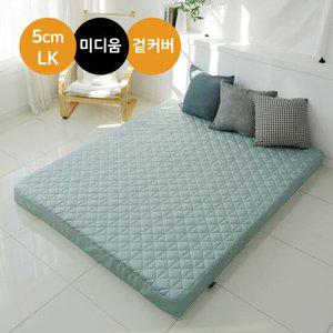 워너텍스 천연라텍스 매트리스 5cm 라지킹(LK) / 겉커버포함