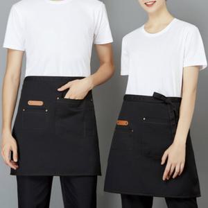 캔버스 허리 앞치마 짧은앞치마 미니 바리스타 카페 미술 어린이집 주방 작업