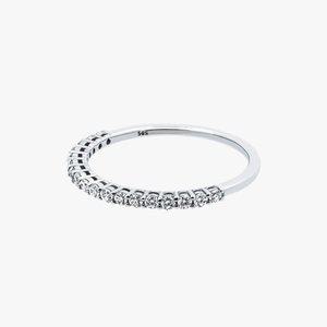 [어니스트서울](강남점)14K 랩다이아몬드 1.5mm 하프이터니티 밴드