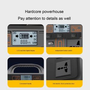 휴대용 발전소 태양광 발전기, LiFePO4 야외 에너지, 캠핑 텐트 여행용, 100W, 24000mAh 보조배터리, 220V,