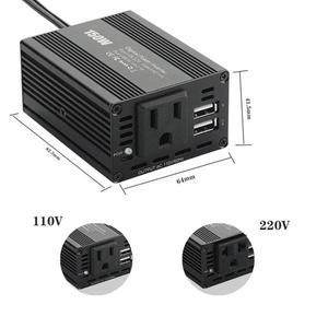 차량용 전원 인버터 150W DC 12V AC 110V 220V 듀얼 USB 어댑터 컨버터, 자동차 노트북 충전기, 액세서리