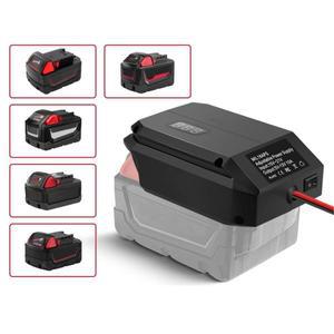 밀워키 M18 배터리용 DC 18V-12V 스텝 다운 컨버터, 담배 라이터 어댑터, 차량용 파워 휠