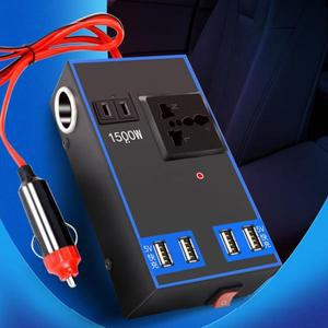 차량용 전원 컨버터 인버터, 다기능 트럭 가정용 콘센트, 12V 24V-110V 220V 1500W