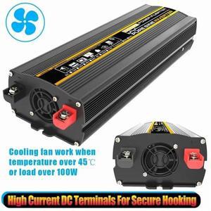 가정용 차량용 전압 변환 변압기, 순수 사인파 인버터, 듀얼 USB 출력, 8000W, 6000W, 4000W, 3000W, 12V,