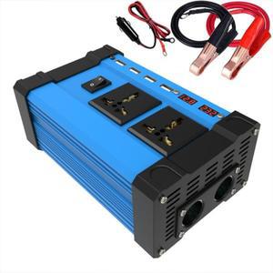 차량용 전원 인버터 충전기, 사인파 컨버터 인터페이스, 전압 변압기 어댑터, 4 USB, DC 12V-AC 220V/110V,