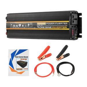 휴대용 미니 자동차 전원 공급 장치, 순수 사인파 전력 인버터, 전압 변압기 12V ~ 220V, 8000W, 3000W
