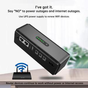 DC UPS 배터리 백업 EU 플러그, 무정전 전원 공급 장치, 10400mAh, 5V, 9V, 12V, 2A, 1A, 출력, 85-265V