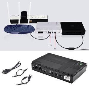 DC UPS 배터리 백업 미국 플러그, 무정전 전원 공급 장치, 10400mAh, 5V, 9V, 12V, 2A, 1A 출력, 85-265V