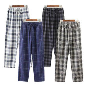 일자 pants PANTS 체크 수면 파자마 체크무늬 와이드팬츠 편한 잠옷 바지