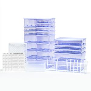 [국내생산] 말랑한 냉동 밀폐 용기 완벽풀세트 (32P)  밥 국 보관 이유식 소분 냉장고 냉동실
