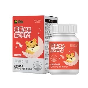 애플킨더 튼튼 철분 프리미엄 츄어블 어린이 철분제 키즈 유아 영양제 60캡슐, 1개