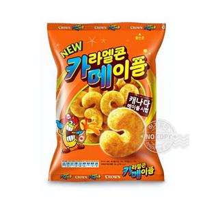 크라운 카라멜콘 메이플 74g 사무실 간식 옛날과자 인간사료 초코파이 오예스