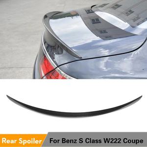탄소 리어 스포일러 메르세데스 S500 S550 S63 S65 AMG 쿠페 14-18 블랙