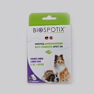 BIOSPOTIX 중·대형견용 (+20kg)_3mlX3강아지진드기 애진드기 애해충 용예방 방지 애완 반려벼룩 벼룩