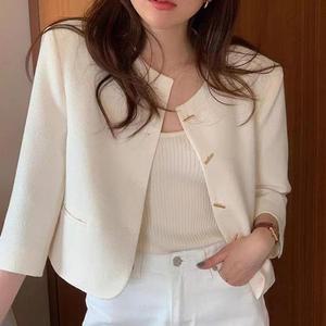 [BZJL8W5G_4C]여자 스타일 라운드 숏자켓 1P 9부