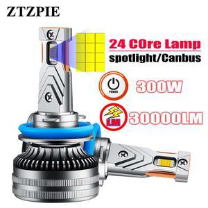 ZTZPIE CANBUS LED 램프 CSP 7035 칩, 자동차 헤드라이트, 300W 안개등, 6000K HB3 HB4 9005 9006, H1 H7 H