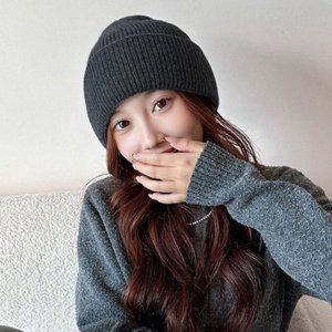 [기타]겨울철 데일리 여성 소두핏 심플 골지 롱비니 (WFGJENG)