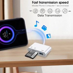 NNBILI C 타입 마이크로 어댑터, TF CF SD 메모리 카드 리더 USB-C, 맥북, 화웨이, 삼성, 샤오미 OTG 라이터, 컴팩트 플래시, 3 인