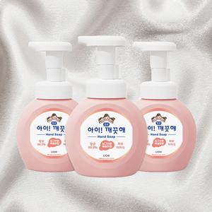 아이깨끗해 거품형핸드워시 손세정제 복숭아 250ml 3개