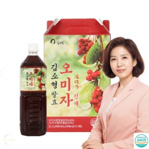 김소형 발효 국산 오미자 진액 1L X 2병 오미자차
