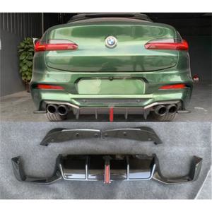 실제 카본 리어 범퍼 트렁크 립 디퓨저 스포일러 커버 BMW X3M X4M F97 F98