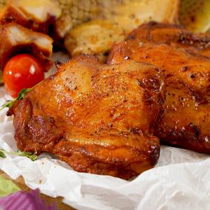[농협안심축산] 겉바속촉 국내산 직화구이 통닭다리살 바베큐 120g x 10팩 (소금맛/매운맛)