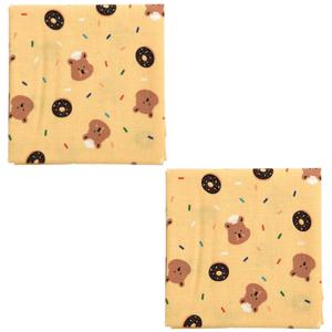 데일리라이크 예쁜 아기 유아 손수건 Baking bear 2P