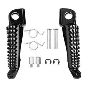 가와사키 ZX6R ZX10R 650R EX650 Z750S Z1000 ER-6N ER-6F ER6(브라이트 블랙)에 맞는 VPZMT 모터사이클 프론트 풋 페그