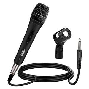 5 코어 마이크 XLR 다이나믹 노래방 노래하는 핸드헬드 마이크로포노 유선 프로페셔널 단방향 1 /4 플러그인 보컬 DJ 음악용 코드 연결 - PM-286