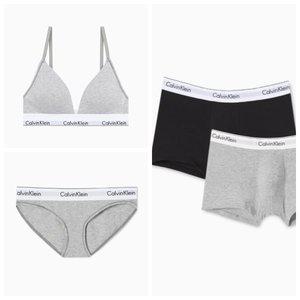 [Calvin Klein Underwear](대구신세계)(선물포장)CK모던 코튼 브라렛 세트+남성 2PK 드로즈 커플 SET(QF...