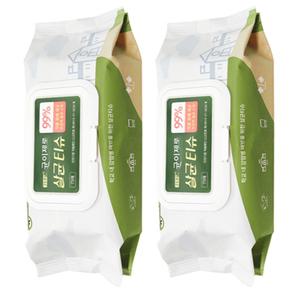 항균 소독 물티슈 75매 2개세트 뽑아쓰는 알코올 티슈