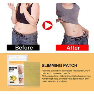 10개 Detox Slimming Patch Weight Loss Adhesive Ginger Herbs 배꼽 Stickers